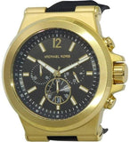 Buy Shop Michael Kors Dylan Chronograph Black Dial Black Rubber Strap Watch for Men - MK8445 USA Online
