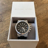 Buy Shop Michael Kors Dylan Chronograph Black Dial Black Rubber Strap Watch For Men - MK8903 USA Online