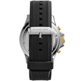 Buy Shop Michael Kors Dylan Chronograph Black Dial Black Rubber Strap Watch For Men - MK8903 USA Online