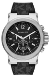 Buy Shop Michael Kors Dylan Chronograph Black Dial Black Rubber Strap Watch For Men - MK8903 USA Online