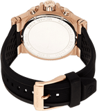 Buy Shop Michael Kors Dylan Chronograph Black Dial Black Rubber Strap Watch For Women - MK8556 USA Online