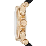 Buy Shop Michael Kors Dylan Chronograph Black Dial Black Rubber Strap Watch For Women - MK8556 USA Online