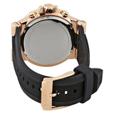 Buy Shop Michael Kors Dylan Chronograph Black Dial Black Rubber Strap Watch For Women - MK8557 USA Online