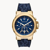 Buy Shop Michael Kors Dylan Chronograph Blue Dial Blue Rubber Strap Watch For Men - MK8936 USA Online