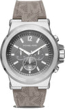 Buy Shop Michael Kors Dylan Chronograph Grey Dial Grey PVC Strap Watch For Men - MK8935 USA Online