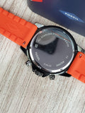 Buy Shop Michael Kors Dylan Chronograph Grey Dial Orange Rubber Strap Watch for Men - MK8296 USA Online