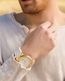 Buy Shop Michael Kors Dylan Chronograph White Dial White Rubber Strap Watch For Men - MK8937 USA Online