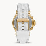 Buy Shop Michael Kors Dylan Chronograph White Dial White Rubber Strap Watch For Men - MK8937 USA Online