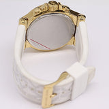 Buy Shop Michael Kors Dylan Chronograph White Dial White Rubber Strap Watch For Men - MK8937 USA Online