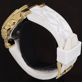 Buy Shop Michael Kors Dylan Chronograph White Dial White Rubber Strap Watch For Men - MK8937 USA Online