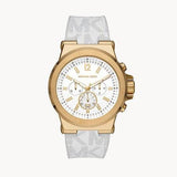 Buy Shop Michael Kors Dylan Chronograph White Dial White Rubber Strap Watch For Men - MK8937 USA Online