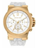Buy Shop Michael Kors Dylan Chronograph White Dial White Rubber Strap Watch For Men - MK8937 USA Online