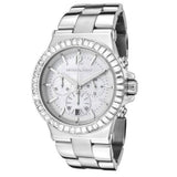 Buy Shop Michael Kors Dylan Glitz Chronograph White Dial Silver Steel Strap Watch For Women - MK5411 USA Online