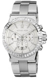 Buy Shop Michael Kors Dylan Glitz Chronograph White Dial Silver Steel Strap Watch For Women - MK5411 USA Online