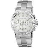 Buy Shop Michael Kors Dylan Glitz Chronograph White Dial Silver Steel Strap Watch For Women - MK5411 USA Online