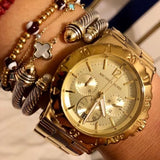 Buy Shop Michael Kors Dylan Gold Dial Gold Steel Strap Watch for Women - MK5313 USA Online
