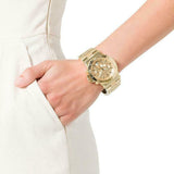 Buy Shop Michael Kors Dylan Gold Dial Gold Steel Strap Watch for Women - MK5313 USA Online