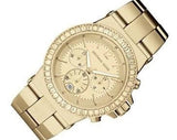 Buy Shop Michael Kors Dylan Quartz Gold Dial Gold Steel Strap Watch For Women - MK5861 USA Online