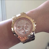 Buy Shop Michael Kors Dylan Rose Gold Dial Rose Gold Steel Strap Watch for Women - MK5314 USA Online