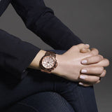 Buy Shop Michael Kors Dylan Rose Gold Dial Rose Gold Steel Strap Watch for Women - MK5314 USA Online