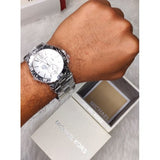 Buy Shop Michael Kors Dylan Silver Dial Silver Steel Strap Watch for Women - MK5312 USA Online
