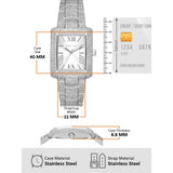 Buy Shop Michael Kors Emery Analog Crystals Silver Dial Silver Steel Strap Watch for Women - MK4648 USA Online