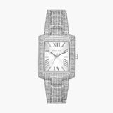 Buy Shop Michael Kors Emery Analog Crystals Silver Dial Silver Steel Strap Watch for Women - MK4648 USA Online