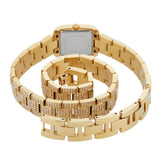 Buy Shop Michael Kors Emery Analog Crystals White Dial Gold Steel Strap Watch for Women - MK4835 USA Online