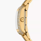 Buy Shop Michael Kors Emery Analog Crystals White Dial Gold Steel Strap Watch for Women - MK4835 USA Online