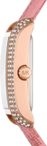 Buy Shop Michael Kors Emery Quartz Diamonds Red Dial Pink Leather Strap Watch For Women - MK2966 USA Online