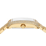 Buy Shop Michael Kors Emery Pave Analog Green Dial Gold Steel Strap Watch for Women - MK4742 USA Online