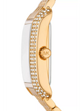 Buy Shop Michael Kors Emery Pave Analog Green Dial Gold Steel Strap Watch for Women - MK4742 USA Online