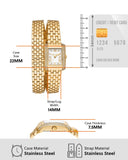 Buy Shop Michael Kors Emery Pave Double Wrap White Dial Gold Steel Strap Watch for Women - MK4833 USA Online