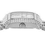 Buy Shop Michael Kors Emery Pave Double Wrap White Dial Silver Steel Strap Watch for Women - MK4834 USA Online