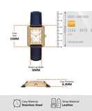 Buy Shop Michael Kors Emery Quartz Diamond Silver Dial Blue Leather Strap Watch For Women - MK2982 USA Online