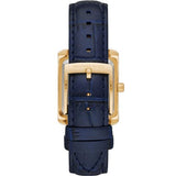 Buy Shop Michael Kors Emery Quartz Diamond Silver Dial Blue Leather Strap Watch For Women - MK2982 USA Online