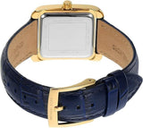 Buy Shop Michael Kors Emery Quartz Diamond Silver Dial Blue Leather Strap Watch For Women - MK2982 USA Online