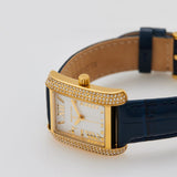 Buy Shop Michael Kors Emery Quartz Diamond Silver Dial Blue Leather Strap Watch For Women - MK2982 USA Online