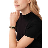 Buy Shop Michael Kors Emery Quartz Diamonds Black Dial Cheetah Print Leather Strap Watch For Women - MK7387 USA Online