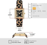 Buy Shop Michael Kors Emery Quartz Diamonds Black Dial Cheetah Print Leather Strap Watch For Women - MK7387 USA Online