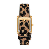 Buy Shop Michael Kors Emery Quartz Diamonds Black Dial Cheetah Print Leather Strap Watch For Women - MK7387 USA Online