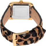 Buy Shop Michael Kors Emery Quartz Diamonds Black Dial Cheetah Print Leather Strap Watch For Women - MK7387 USA Online