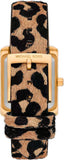 Buy Shop Michael Kors Emery Quartz Diamonds Black Dial Cheetah Print Leather Strap Watch For Women - MK7387 USA Online