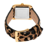 Buy Shop Michael Kors Emery Quartz Diamonds Black Dial Cheetah Print Leather Strap Watch For Women - MK7387 USA Online