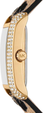 Buy Shop Michael Kors Emery Quartz Diamonds Black Dial Cheetah Print Leather Strap Watch For Women - MK7387 USA Online