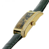 Buy Shop Michael Kors Emery Quartz Diamonds Green Dial Green Leather Strap Watch For Women - MK4697 USA Online