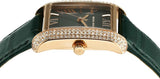 Buy Shop Michael Kors Emery Quartz Diamonds Green Dial Green Leather Strap Watch For Women - MK4697 USA Online