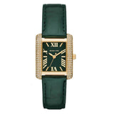 Buy Shop Michael Kors Emery Quartz Diamonds Green Dial Green Leather Strap Watch For Women - MK4697 USA Online