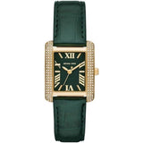 Buy Shop Michael Kors Emery Quartz Diamonds Green Dial Green Leather Strap Watch For Women - MK4697 USA Online
