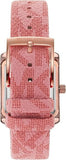Buy Shop Michael Kors Emery Quartz Diamonds Red Dial Pink Leather Strap Watch For Women - MK2966 USA Online